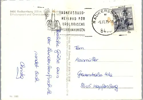 5244  - Steiermark , Radkersburg , Mehrbildkarte - gelaufen 1975