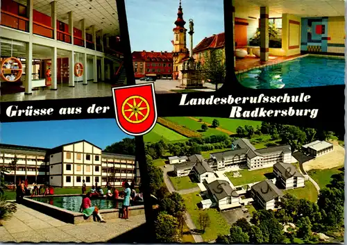 5245  - Steiermark , Radkersburg , Landesberufsschule , Mehrbildkarte - gelaufen 1975