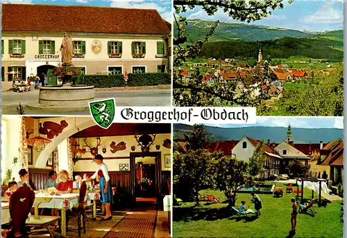 5246  - Steiermark , Obdach , Gasthof Pension Groggerhof - gelaufen 1975