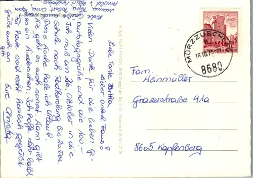 5248  - Steiermark , Mürzzuschlag , Mehrbildkarte - gelaufen 1975