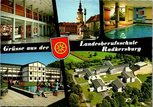 5265  - Steiermark , Radkersburg , Landesberufsschule , Mehrbildkarte - gelaufen 1974