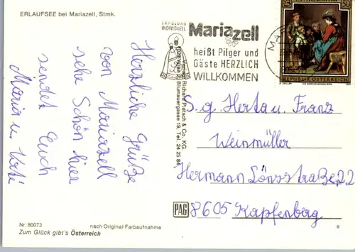 5274  - Steiermark , Mariazell , Erlaufsee - gelaufen