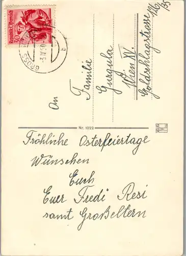 5291  - Frohe Ostern - gelaufen 1950