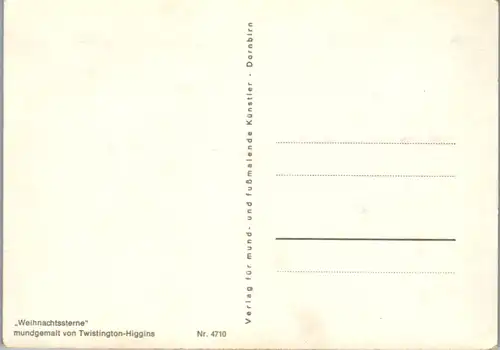 5320  - Blumen , Weihnachtssterne - nicht gelaufen