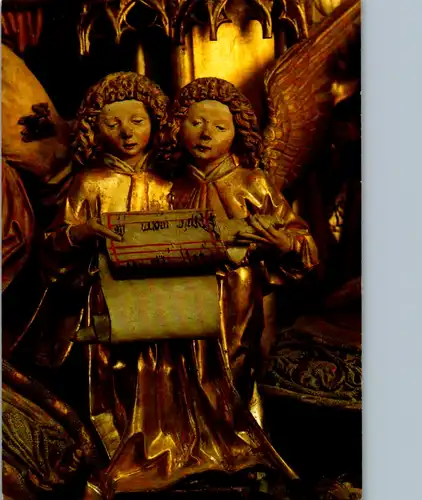 5344  - Salzburg , Wallfahrtskirche St. Wolfgang , Gotischer Flügelaltar , Singende Engel - nicht gelaufen