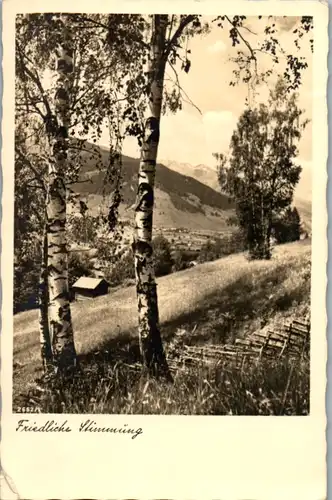 5366  - Motiv , Friedliche Stimmung , Feldpost , Birke - gelaufen 1942