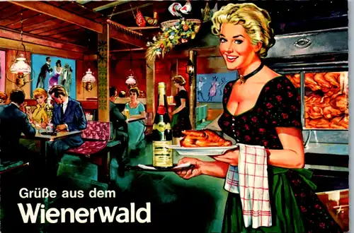 5371  - Wien , Wienerwald , Grüße aus - gelaufen 1966