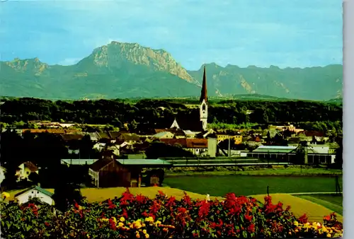 5378  - Oberösterreich , Schwanenstadt mit Traunstein - gelaufen 1981