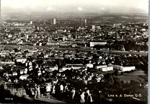 5414  - Oberösterreich , Linz , Panorama - gelaufen 1966