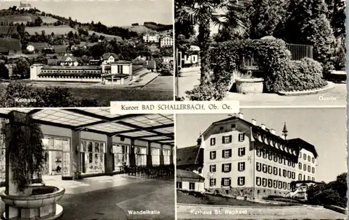5425  - Oberösterreich , Bad Schallerbach , Wandelhalle , Kurhaus , Quelle , St. Raphael - gelaufen 1966