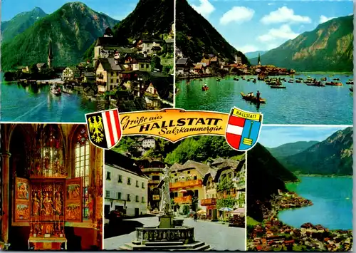 5434  - Oberösterreich , Hallstatt , Mehrbildkarte - nicht gelaufen