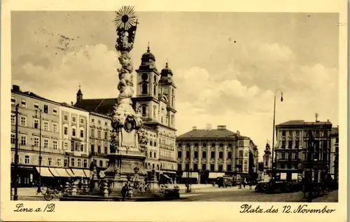 5455  - Oberösterreich , Linz , Platz des 12. November - gelaufen 1933