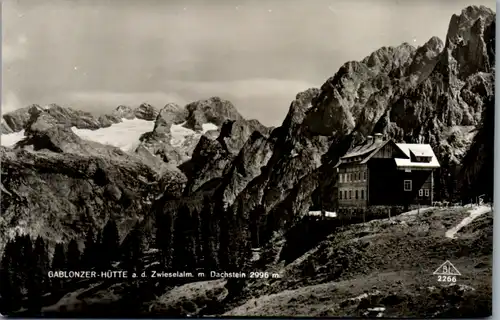 5460  - Oberösterreich , Gablonzer Hütte an der Zwieselalm mit Dachstein - nicht gelaufen