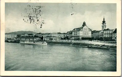 5471  - Oberösterreich , Linz , Landungsplatz - gelaufen 1932