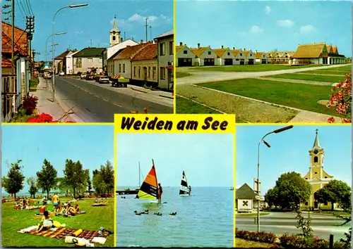 5474  - Burgenland , Weiden am See , Mehrbildkarte , Neusiedlersee - nicht gelaufen