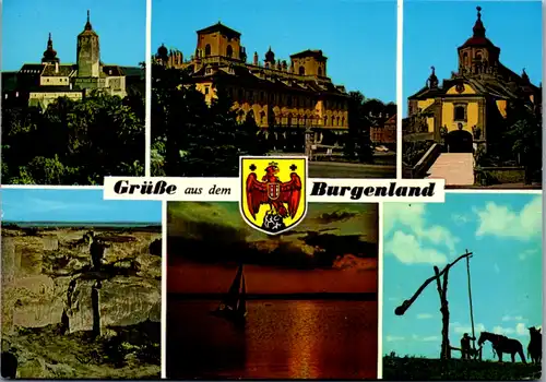 5476  - Burgenland , Forchenstein , Seewinkel , St. Margarethen , Mehrbildkarte - gelaufen 1985
