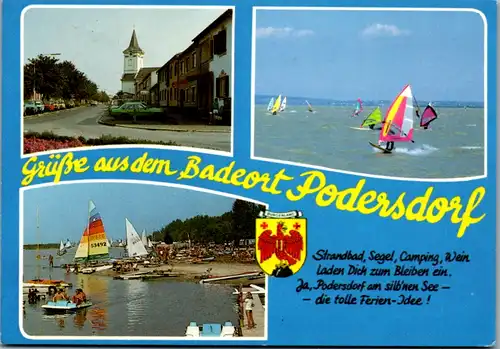 5480  - Burgenland , Podersdorf , Mehrbildkarte  - gelaufen