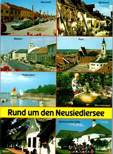 5485  - Burgenland , Neusiedlersee , Mehrbildkarte - gelaufen 1998