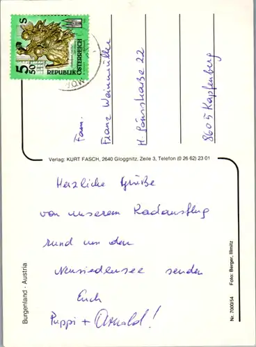 5485  - Burgenland , Neusiedlersee , Mehrbildkarte - gelaufen 1998