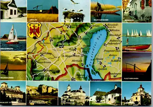 5488  - Burgenland , Mehrbildkarte Neusiedlersee - nicht gelaufen