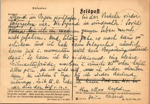 5522  - Feldpost - gelaufen 1943