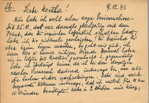 5522  - Feldpost - gelaufen 1943
