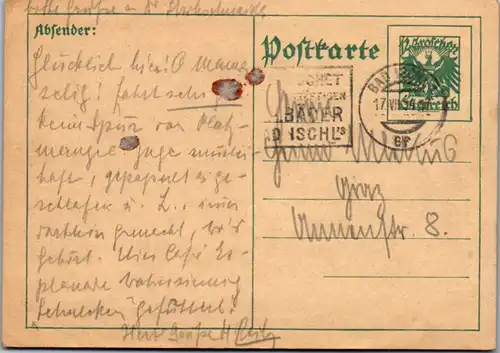 5538  - Ganzsache , Bad Ischl nach Graz - gelaufen 1934