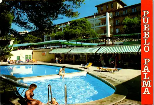 5550 Spanien - Mallorca , Hotel Pueblo Palma - gelaufen 1984