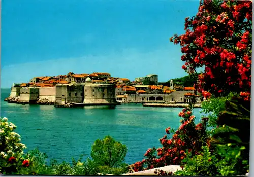 5573 Kroatien - Dubrovnik , Ragusa ,Panorama - gelaufen