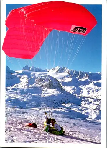 5583  - Paar , Fallschirm - gelaufen