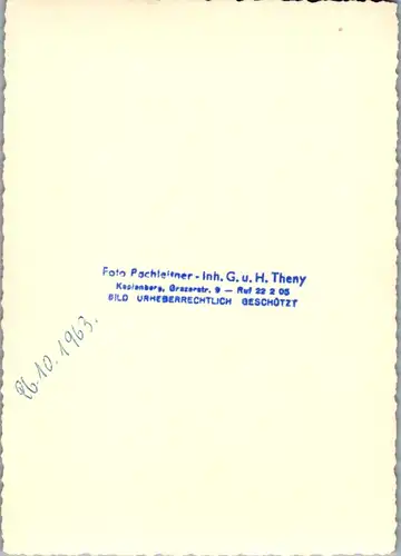 5591  - Kapfenberg , Aufnahme Paar Hochzeit v. 1963