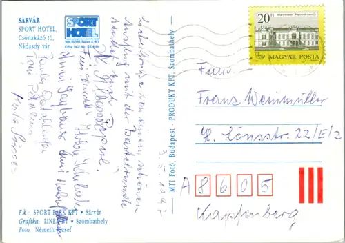 5598 - Ungarn - Sarvar , Mehrbildkarte - gelaufen 1997