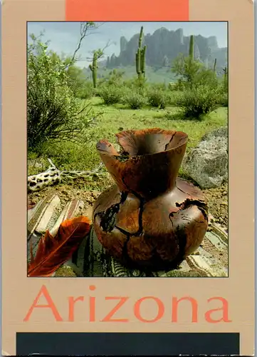 5607 - USA - Arizona , Replicas of Artifacts native to the Indians who lived in the nearby Mountains - gelaufen 1995