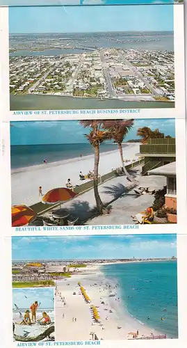 5617 - USA - Florida , Holiday Isles , St. Petersburg , Mehrbildfalter - gelaufen