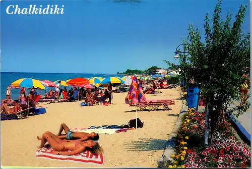 5627 - Griechenland - Chalkidiki , Polichrono , Strand - gelaufen 1997