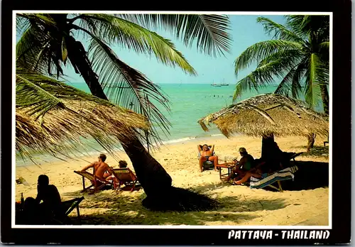 5649 - Thailand - Pattaya , Strand , Beach - gelaufen