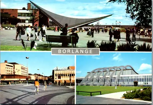 5657 - Schweden - Borlänge , Folkets park , Centrum , Maserhallen  - gelaufen