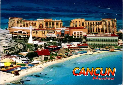 5660 - Mexico - Cancun , View of Punta Cancun at the Hotel Zone - gelaufen