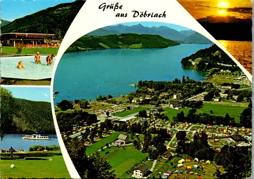 5676 - Kärnten - Döbriach , Millstattersee , Panorama - gelaufen 1983