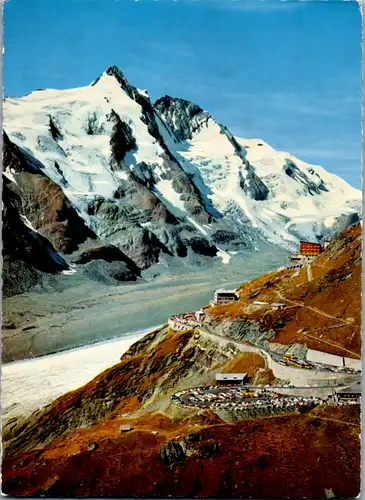 5681 - Kärnten - Großglockner Hochalpenstraße , Südrampe , Franz Josefs Höhe mit Großglockner , Pasterzengletscher - nicht gelaufen