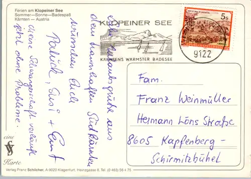 5685 - Kärnten - Klopeiner See , Mehrbildkarte , Klopeinersee - gelaufen 1992