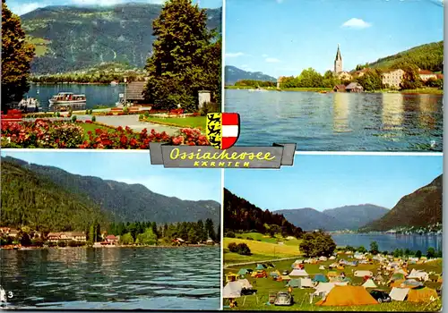 5693 - Kärnten - Ossiachersee , Schiffstation , Steindorf , Camping , Berghof - gelaufen 1953