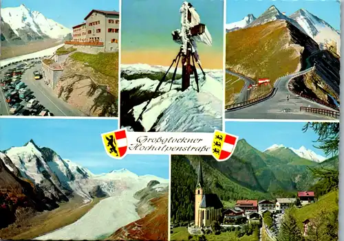 5696 - Kärnten - Großglockner Hochalpenstraße , Franz Josefs Höhe mit Großglockner , Pasterzengletscher , Fuschertörl - gelaufen 1971