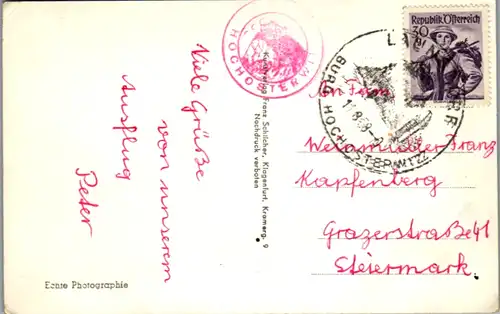 5706 - Kärnten - Burg Hochosterwitz - gelaufen 1958