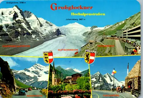 5714 - Kärnten - Großglockner Hochalpenstraße , Fuschertörl , Edelweißhütte , Käfertal , Pasterze , Gletscher , Hexenküche - nicht gelaufen