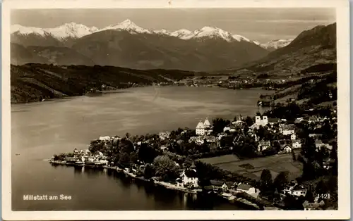 5718 - Kärnten - Millstatt am See , Panorama , Millstättersee - gelaufen 1931