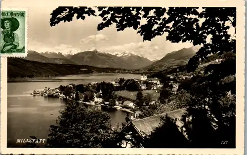5723 - Kärnten - Millstatt am See , Panorama , Millstättersee - gelaufen 1956