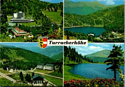 5735 - Kärnten - Turracherhöhe , Hotel Hochschober , Hotel Seewirt , Pension Kofler , Schwarzsee , Turrachersee - nicht gelaufen