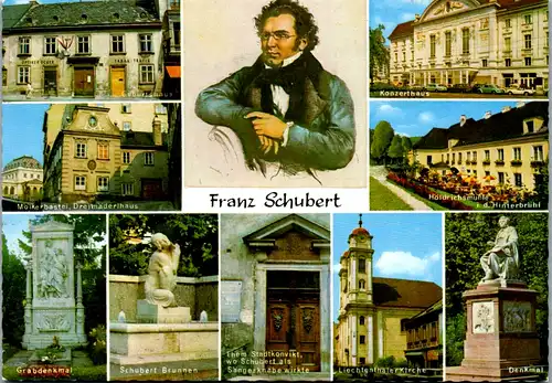 5779 - Wien - Franz Schubert , Gedenkstätten , Geburtshaus , Mölkerbastei , Stadtkonvikt - nicht gelaufen