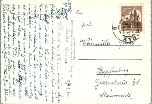 5797 - Niederösterreich - Prein an der Rax , Erholungsheim Raxblick gegen Rax - gelaufen 1960